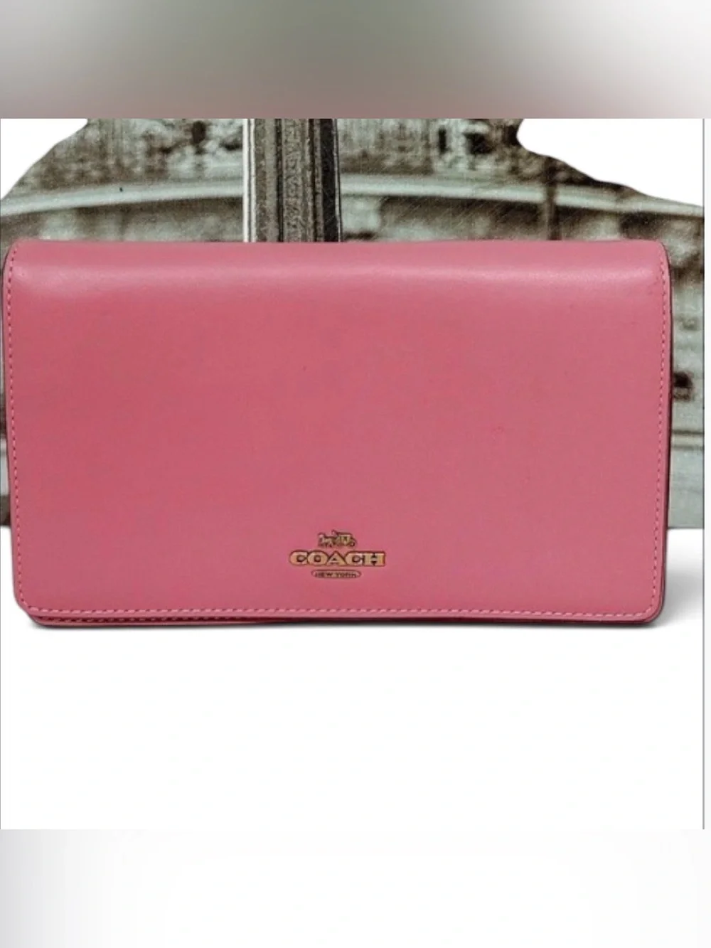 COACH HAYDEN FOLDOVER CROSSBODY FOLDOVER CLUTCH IN ROSE PUNK